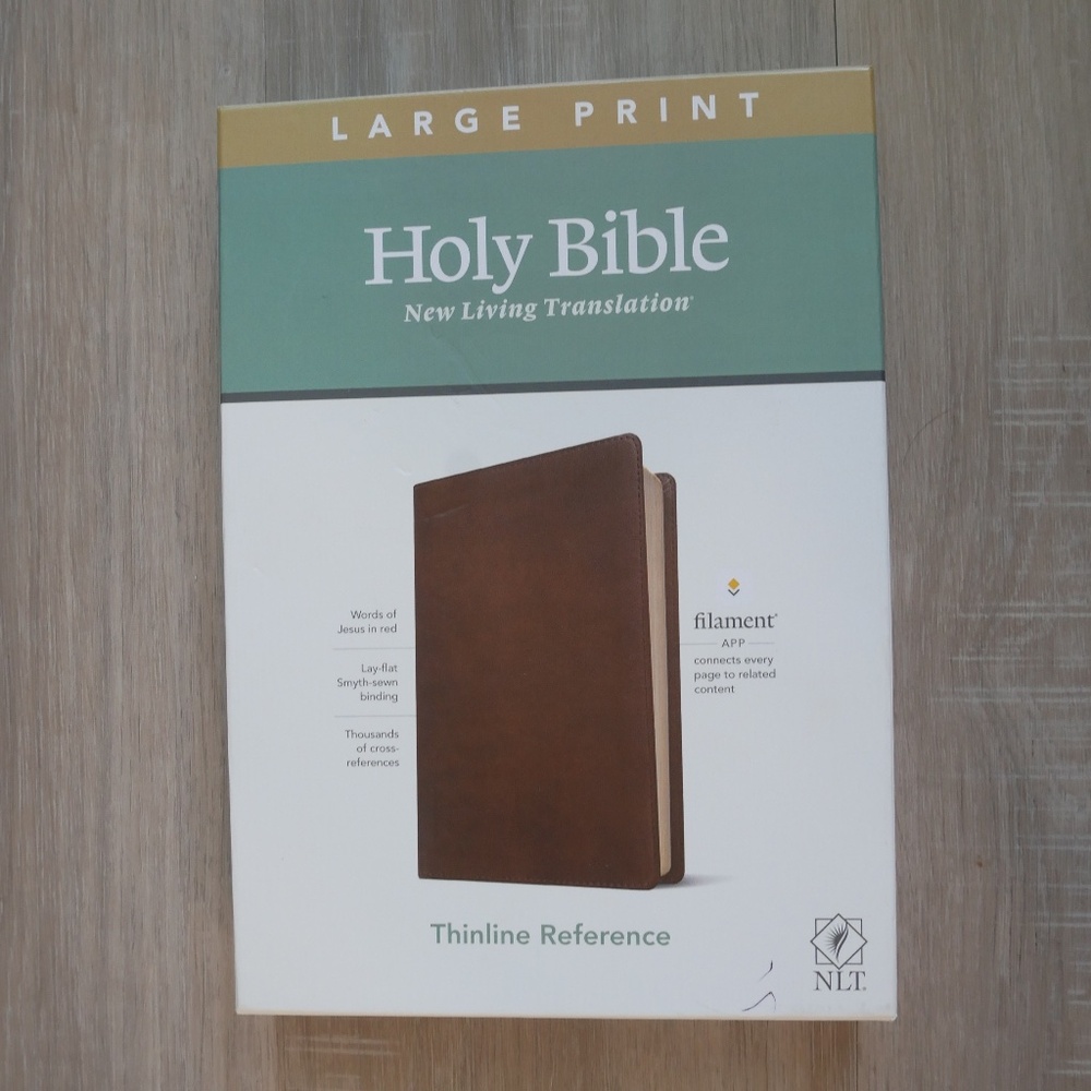 New Living Translation - NLT Large Print Thinline Reference Bible NIB~